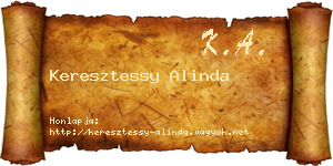 Keresztessy Alinda névjegykártya